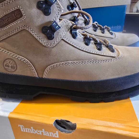 Men's Timberland Euro Hiker Mid Lace Boot - Medium Beige-TB0A2P27EN3 Sz 10.5 NEW - Picture 4 of 16